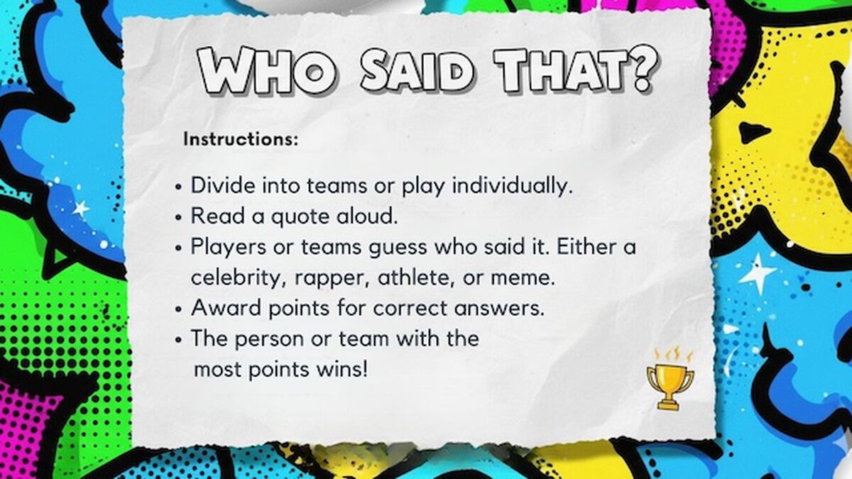 Who Said That image number null